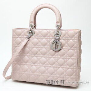Christian Dior Lady Classic Bag Cannage Stitch Lambskin Tote Quilted Logo Charm